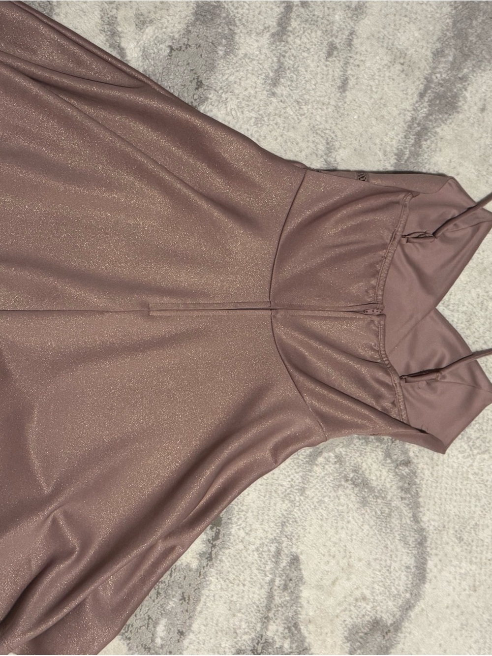 Trixxi Shimmery Mauve Strapless Evening Dress